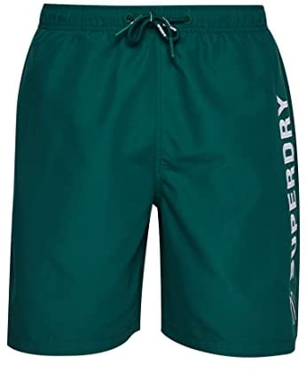 Superdry Herren Bañadores Badehose, grün, 50