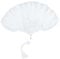 Handheld Marabou Feather Fan Vintage Style Folding Dance Fan with Lace tassel cheongsam Costume Cosplay Party double side Feather Fan,White