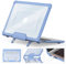 SEYMCY Case Compatible with MacBook Pro 13 inch Case 2022 2020 2018, Anti-Scratching Protective Hard Shell Cover with Foldable Stand (A2338 A2289 A2251 A2159 A1989), Sky Blue