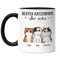 Kiddle-Design Katzenbesitzer Tasse Schwarz Personalisiert Geschenk Katzenpapa 3 Katzen Katzenliebhaber Katzenmotiv Spruch Name Katzenfreund Haustier