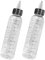2pcs Hair Oil Applicator Bottle with Tip,Hair Dye Nozzle Bottle Hair Color Squeeze Bottle,Plastic Applicator Bottle Graduated Hair Colour Applicator Bottles for Salon Hair Care Coloring Paint Art Glue