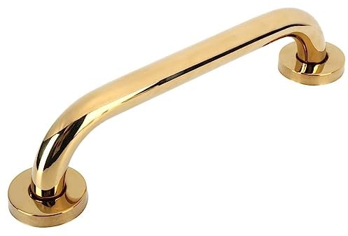 Rutschfest Haltegriffe 30cm Bad Haltegriffe für Senioren und Kinder Handgriff Haltegriff Edelstahl Rutschfest für Bad Badewanne Dusche Gold