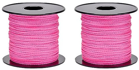 Corde Tressée Polypropylène PP Rose Ø 1.5mm 100 M Flandria 425SR (Lot de 2)