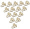 Beaupretty Chinese Charm Nail Charms 20pcs 3D Dragon Nail Art Metal Jewelry Vintage Style for Women's Nails