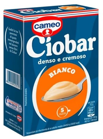 Cameo Ciobar Bianco Preparato per Cioccolata Calda al Cioccolato Bianco Denso e Cremoso Scatola con 5 Bustine 105g