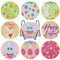 NAIMOER 8Stück Ostern Diamond Painting Untersetzer mit Halter, DIY Bunny Untersetzer, Kaffee Diamant Painting Untersetzer für Erwachsene Kinder, Getränke Untersetzer, 5D Diamant Untersetzer