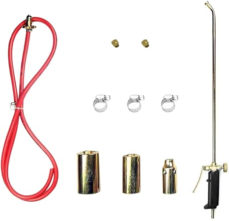 Yililay Propanbrenner, Unkrautbrenner, Lötbrenner mit 3 Düsen und 6,6 Fuß langem Gasschlauch, Lötbrenner zum Löten/Kochen/Anbraten von Steak