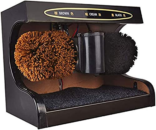 Cireuse de Chaussures électrique cireuse de Chaussures électrique à Domicile, Petite Machine Automatique de Cirage de Chaussures en Cuir en métal, kit d'entretien du Cuir Polyvalent,Silver 5