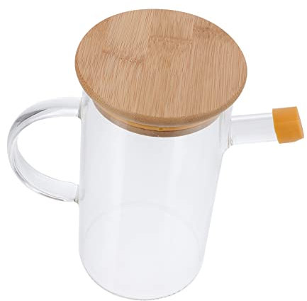 LIFKOME Aceitera Vidrio Rellenable Dosificador Aceite Antigoteo Botella Aceite Simple Cocina