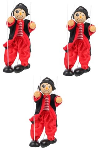 SAFIGLE 3St Marionette Bauchrednerpuppen für Kinderspielzeug Bauchrednerpuppen für Kinder Piratenpuppen für Kinder den Baby Stoff