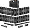 BOEN 35PCS 1/2” Drive Impact Socket Set, Deep SAE(3/8-1-1/4) & Metric(8-24mm) Socket with Extension Bars, 6 Point Cr-V Steel for Auto Repair, Double Lock Case