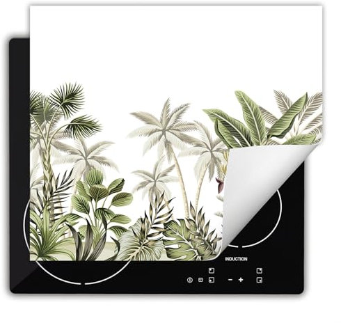 DarHaus Tapis protection plaque induction 60x52 cm Protege plaque tapis pour induction - vert - forêt