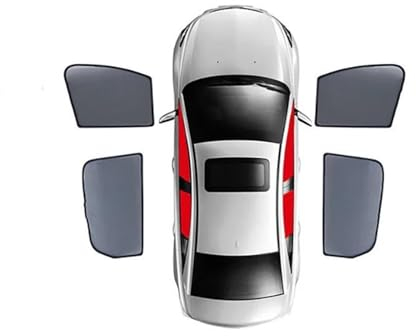 ESPYN Sonnenblende PKW Für Toyota Für CHR Für CH-R 2016-2022 Magnetische Auto Sonnenschutz Visier Frontscheibe Rahmen Vorhang Hinten Seite Fenster Sonnenschutz Auto (Color : 4PCS)