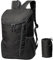Ultraleichter Faltbarer Rucksack,Wasserdichter Wanderrucksack, Kleiner Rucksäcke für Wandern, Reisen, Radtouren und Camping (Schwarz)