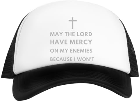 Kwantees May The Lord Have Mercy On My Unisex White Cap Umweltfreundlicher Snapback