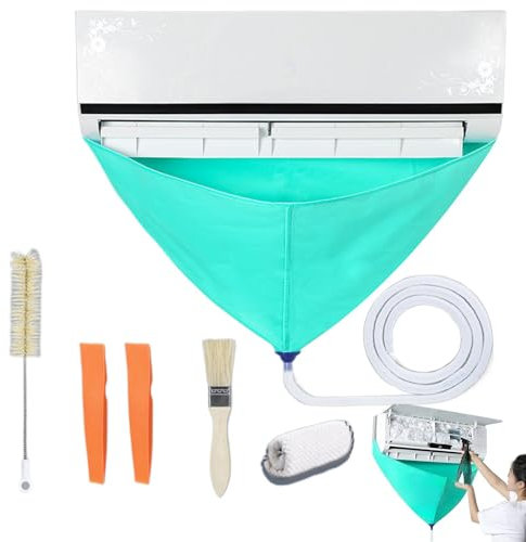 Split AC Cover – Klimaanlagen-Waschbeutel-Set, geteilte Klimaanlagen-Reinigungsabdeckung, Klimaanlagen-Wasch-Staubschutzbeutel, integriertes Design, Klimaanlagen-Wasserabdeckung für Geschäft,