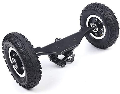 Offroad Elektro 11 Zoll LKW Räder Combo mit 1 Vorne Achse Halterung und 2 8 Zoll Aluminium Legierung Rädern 420mm Länge für Skateboard Truck Mountain Longboard