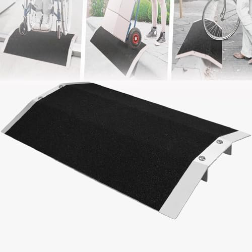 GAYAYAS Wheelchair Ramp, Door Threshold ramp, 660Lbs Capacity, Non Slip Bridge Threshold Ramp for Doorways for Patio Door, Shed Door, Sliding Door,High8cm
