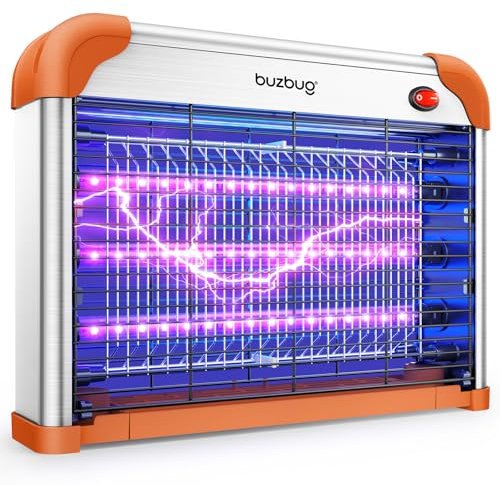 Buzbug LED Insektenvernichter, 3800V Starke Mücken- und Fliegenfalle,3 Lampen 10 Jahre Lebensdauer,Nachhaltig mit geringerem Stromverbrauch, Mückenlampe, Mückenschutz, Mückenabwehr, Insektenfänger
