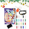 Naturstein-Adventskalender,-Adventskalender, 2024 Strumpffüller-Sammelsteine ​​, Weihnachtsstrumpf-Sammelsteine, Weihnachts-Fantasiekristalle mit Lupe, Aufbewahrungstasche