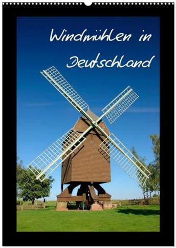 Windmühlen in Deutschland (Wandkalender 2026 DIN A2 hoch), CALVENDO Monatskalender: Historische Windmühlen im Norden Deutschlands. (CALVENDO Orte)