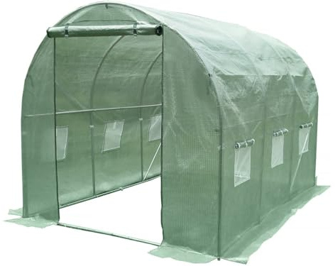 Serre tunelle de Jardin 3 x 2 m Lys - 6 m² - 130g - Vert