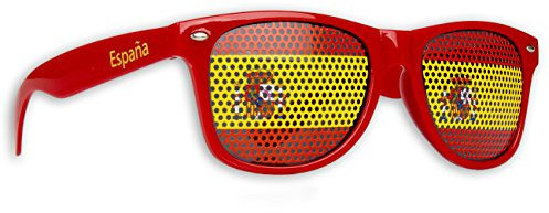 Promo Trade 2 x Fanbrille Spanien - Spain– Sonnenbrille – Brille Spain – Rot - Fan Artikel
