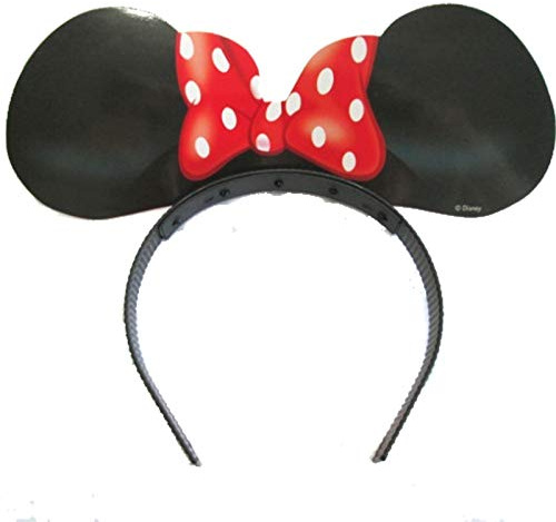 4 x Tiaras Minnie Mouse ┃ Ohren + Schleife ┃ für Kinder und Erwachsene ┃ Werden Sie zur Minnie Maus ✔