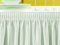Gastro Uzal Skirting Excellent 520x73 cm Weiss/weiß Tischrock/Plisseefalte für die Tischgrößen 170 x 80 cm / Ø160 cm geeignet mit rückseitigem Klettband