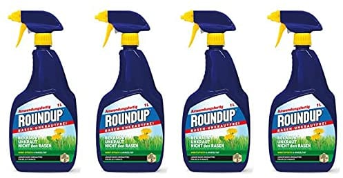 ROUNDUP Rasen-Unkrautfrei 4 l - Anwendungsfertiges Spray zur Unkrautbekämpfung im Rasen