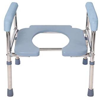 Toilettenstuhl,Fahrbarer Toilettenstuhl Nachtstuhl,Toilettenstuhl Höhenverstellbar Fahrbar,Geeignet Für Altere Menschen und Schwangere Frauen und Die Verwundeten