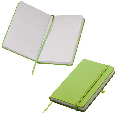 Notizbuch / DIN A6 / 160S. / blanko / samtweiches PU Hardcover / Farbe: hellgrün