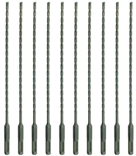 10 x SabreCut SDSB55_10 5.5mm x 210mm PGM Approved SDS Plus Drill Bits for Stone Concrete Brick
