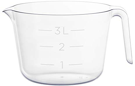 Gastromax Bol à Mélanger - Mélangez et Mesurez Facilement vos Ingrédients - Des Gâteaux, des Biscuits, des Sauces Délicieuses - 3 L - Transparent - Plastique - avec Bec Verseur