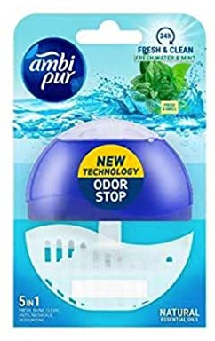 Ambi Pur - Fresh & Clean Toilettenblock Starterkit Süßwasser & Minze - 2 Stücke