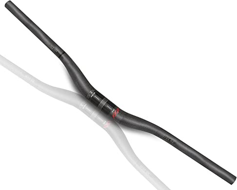 MTB-Lenker, Carbon-Mountainbike-Lenker, MTB-Riser-Lenker 31,8, MTB-Lenker 680 mm, 720 mm, 740 mm, 760 mm, Kohlefaser-Lenker, Mountainbike (Rot, XXX 3K, 760 mm)