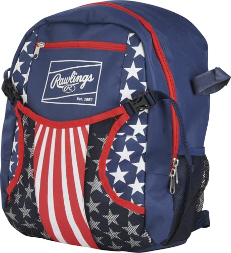 Rawlings Unisex-Kinder Remix Youth Equipment Bag Series | Baseball/Softball | Backpack & Duffel Options | Multiple Colors T-Ball Rucksack, usa, 15 x 12 x 6