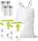 2 Packs(100 Count Total) Code G 8 Gallon Drawstring Trash Bags Compatible with simplehuman Code G | 1.2 Mil | White Garbage Liners 30 Liter