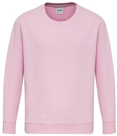 AWDis Just Hoods JH30J Kids Sweatshirt - Baby Pink - 7-8 Years