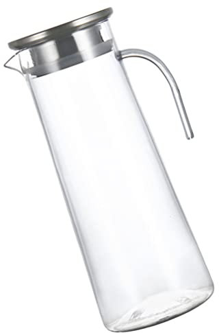 Zerodeko Klarer Kunststoffwasserkrug Mit Deckel Für Kaltes Wasser Bier Eistee Getränke Milch Tee Lebensmittelecht Gesundheitlich Unbedenklich Für Bars Haushalt Partys Picknicks