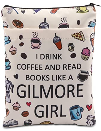 TV-Show-Merchandise-Buchhülle, Gilmore, Mädchen, inspiriertes Bucheinband, Buchliebhaber, Geschenk, Geschenk für Kaffeeliebhaber, Geschenk, Luke's Diner, Geschenk, Film-Fandom-Geschenk (Kaffee BM)