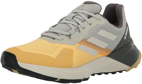 adidas Men's Terrex Soulstride Rain.rdy Sneaker, Semi Spark/Alumina/Putty Grey, 8 UK