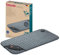 Beurer HK 123 Cosy Grey Green Planet Coussin chauffant, face supérieure et inférieure en matériau recyclé moelleux, format XXL 60 x 30 cm, avec 6 niveaux de température, lavable en machine