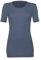 Dilling Damen T-Shirt aus Merinowolle Donnerblau 40