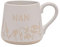 Widdop & Co. Stoneware Sentiment Mug - Nan Wildflower Meadow - Contemporary Heartfelt Mug Gift Idea - The Cottage Garden