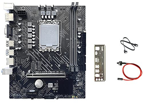 Seprendi H610 Scheda Madre+ SATA+ Switch+Baffle LGA1700 DDR4 Gigabit LAN per G6900 G7400 I3 12100 I5 12500 12Th CPU