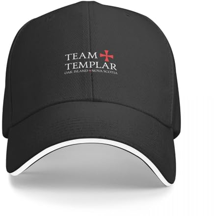 ZAMASS Basecap Team Templar Funny Oak Island Treasure Produkt Weiße Baseballkappe Designer-Mütze Streetwear-Mütze für Männer und Frauen Geschenk