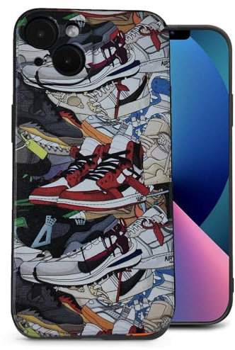 UIOREJXCAS Compatible for iPhone 13 case Cool iPhone 13 Phone Cases Shockproof Protective Basketball Sneaker Design Soft Silicone Protection Phone Cover for Men Women Boys Girls 6.1 inch