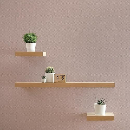 Tapete Uni Einfarbig M1-No.11088 | Vlies | Rosa | Silber | Tadessi | 10,05 m x 0,53 m