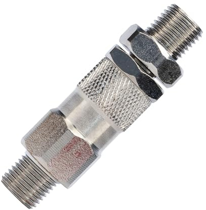 Rosfix Drehkupplung 1/4 auf 1/4 Hochdruckschlauchadapter Edelstahl 400bar
